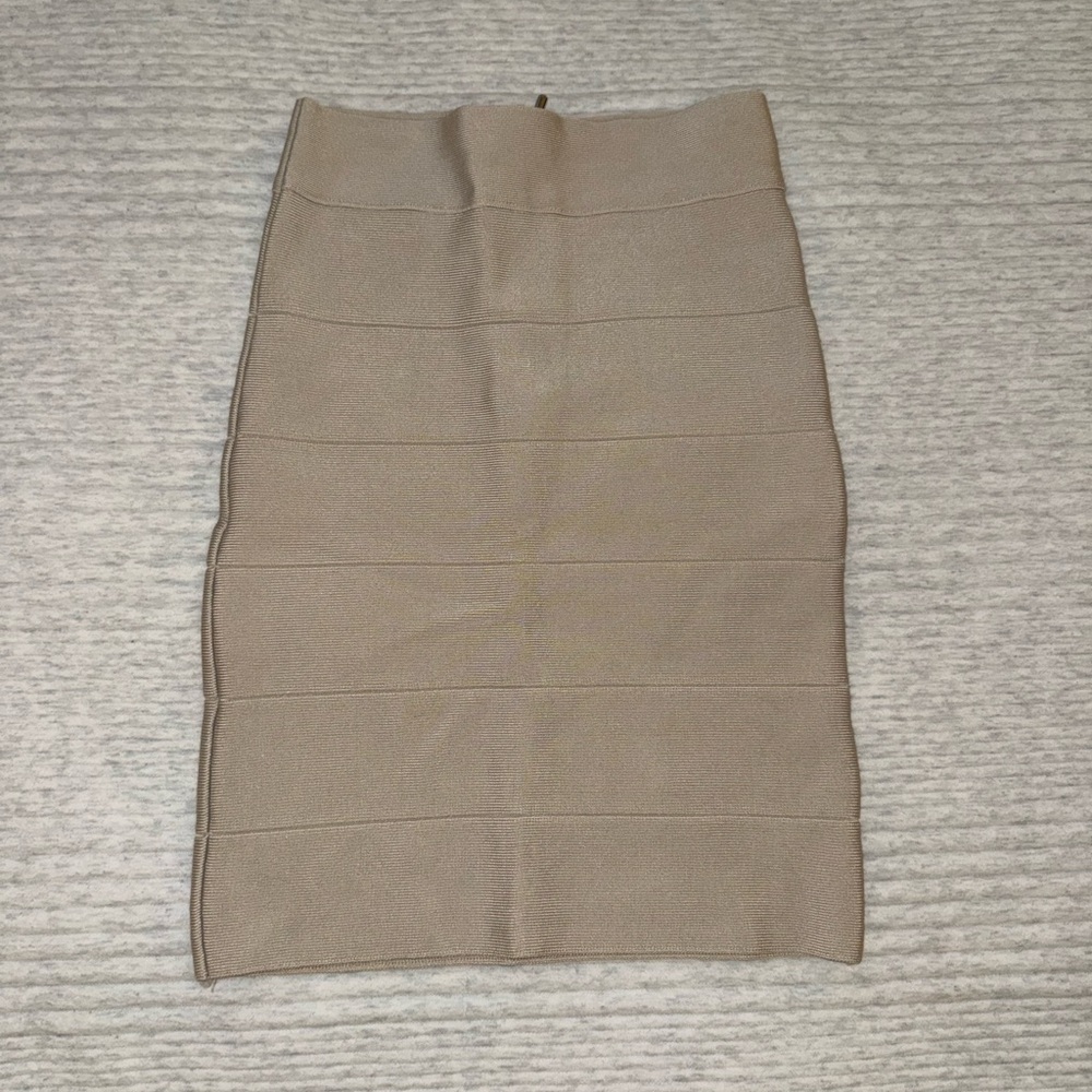 bebe | shimmer bandage skirt